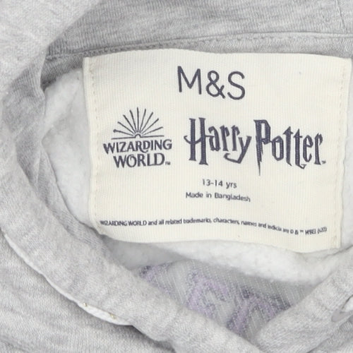 Marks and Spencer Girls' Grey Harry Potter Pullover Hoodie