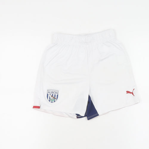 Puma Boys White Athletic Football Shorts 12 Years