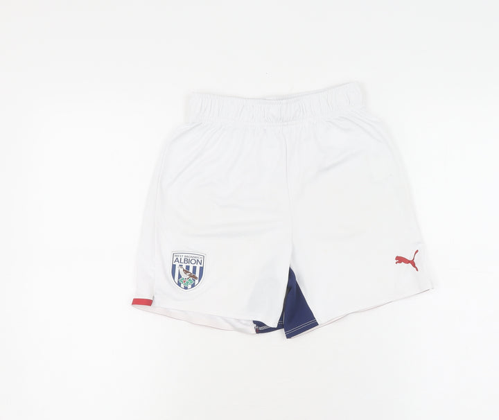 Puma Boys White Athletic Football Shorts 12 Years
