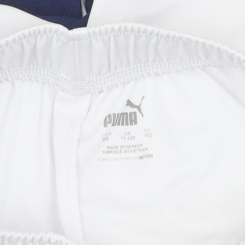 Puma Boys White Athletic Football Shorts 12 Years