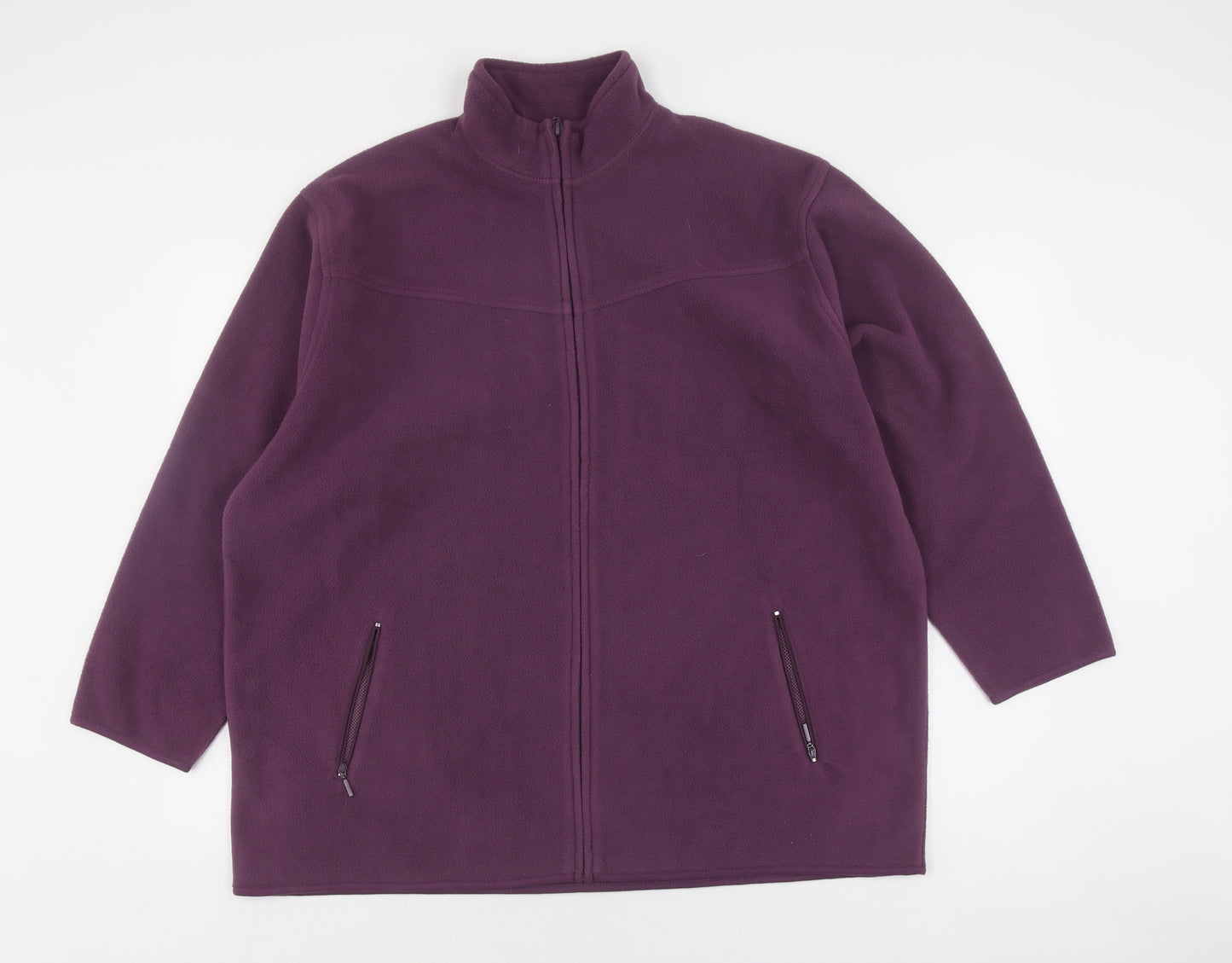 EWM Pure Classics Women's Purple Fleece Jacket Size 22