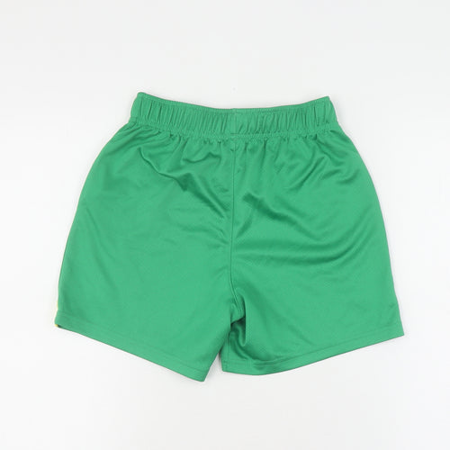 Puma Boys Green Athletic Shorts 11-12 Years Football Style