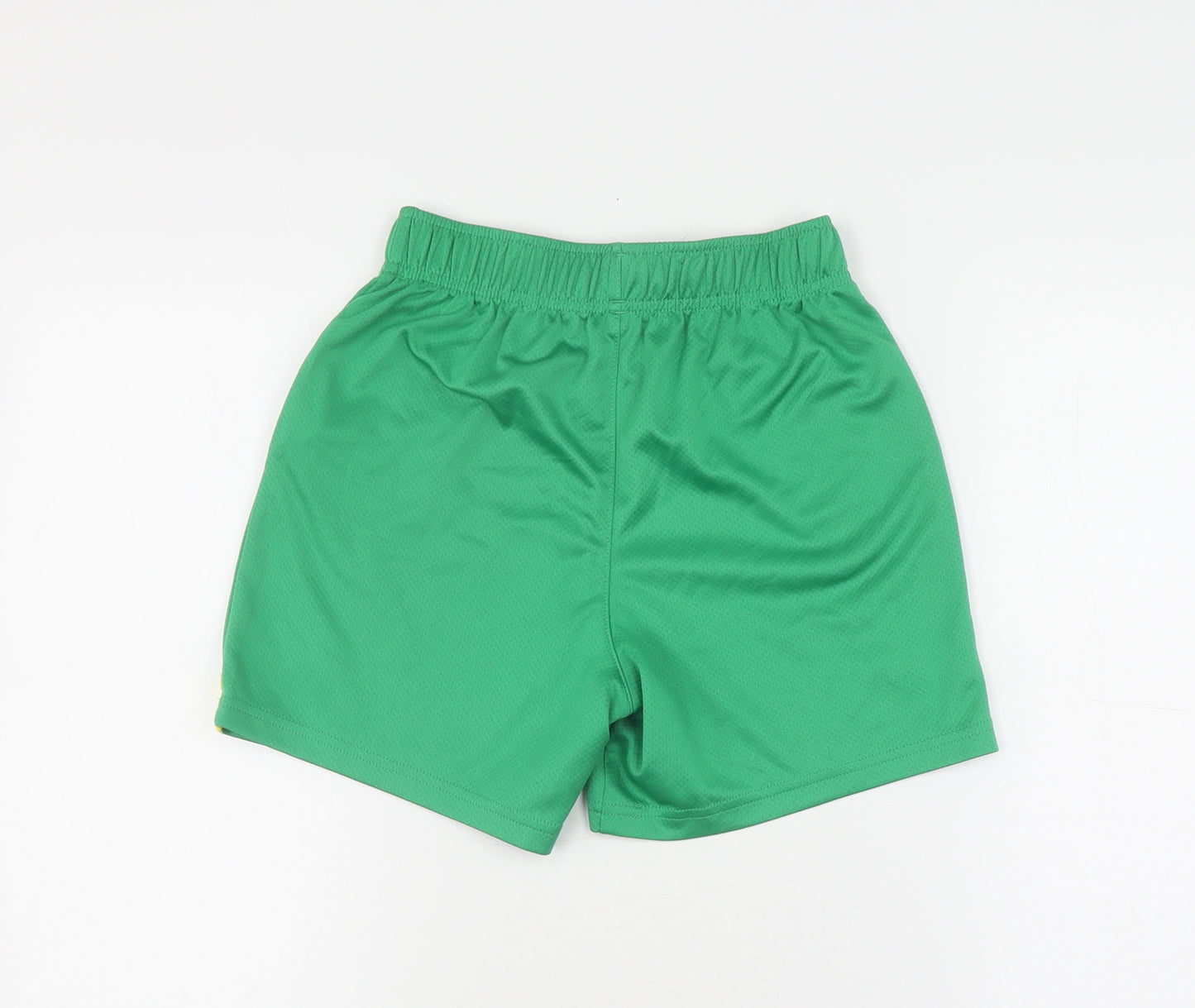 Puma Boys Green Athletic Shorts 11-12 Years Football Style