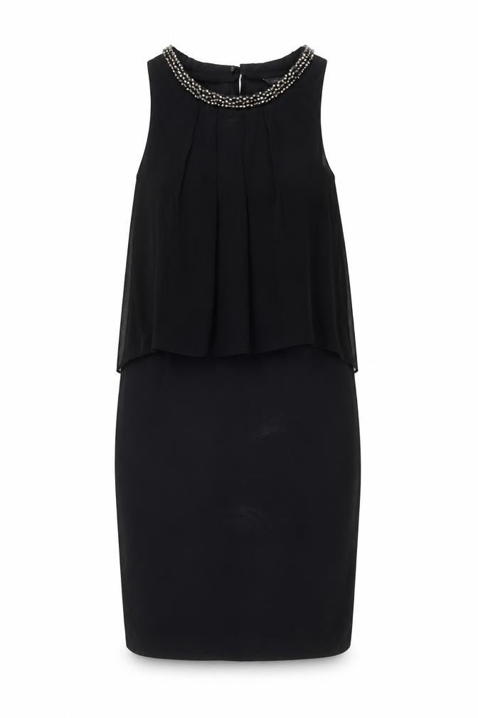 Front view of Marks & Spencer Women's Black, size 12, Long Dress