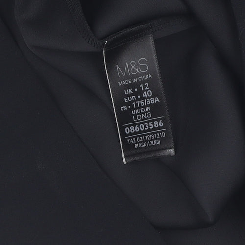 Marks and Spencer Women's Black Size 12 Long Dress