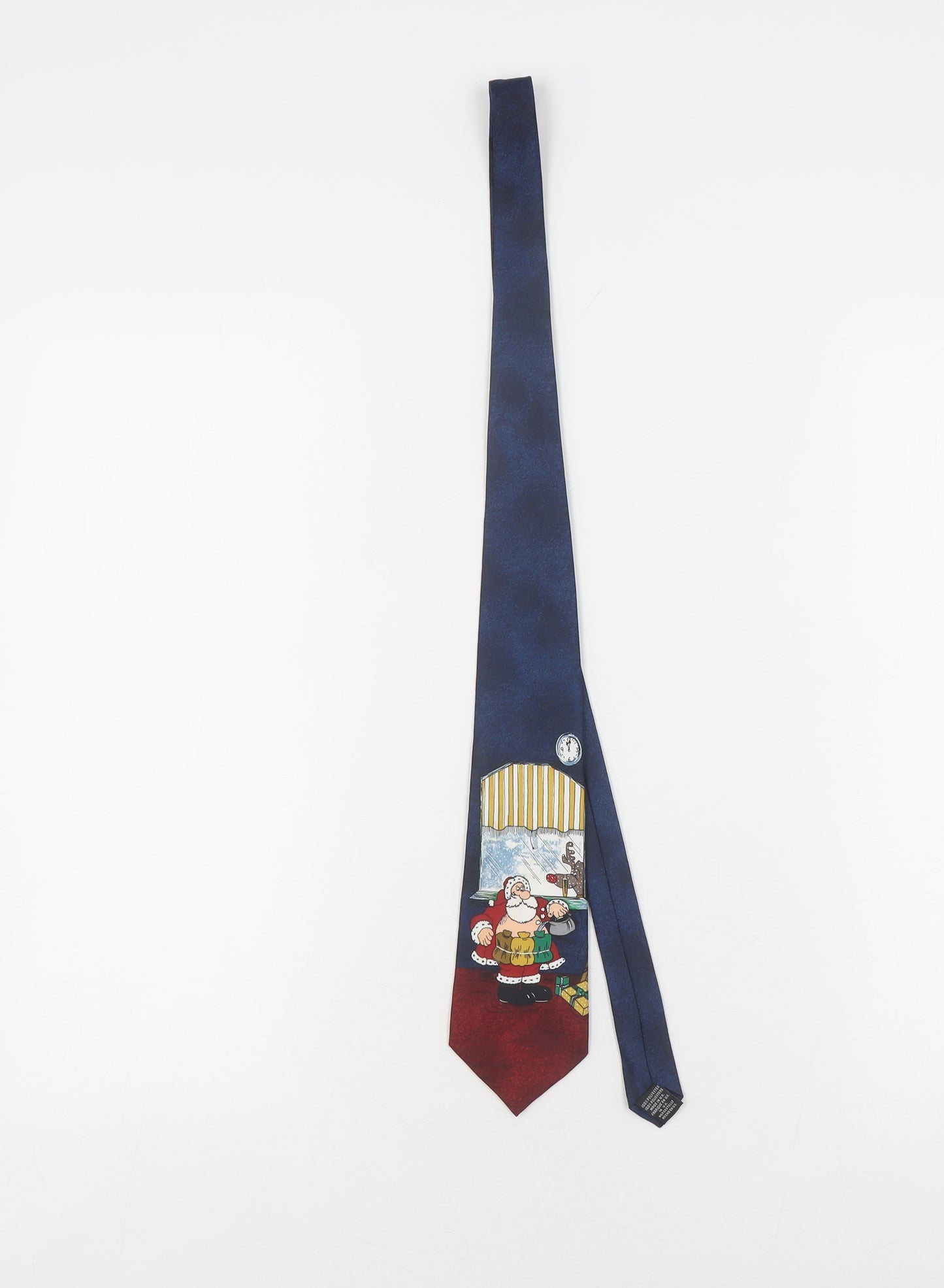 Havana Men's Blue Christmas Silk Slim Tie