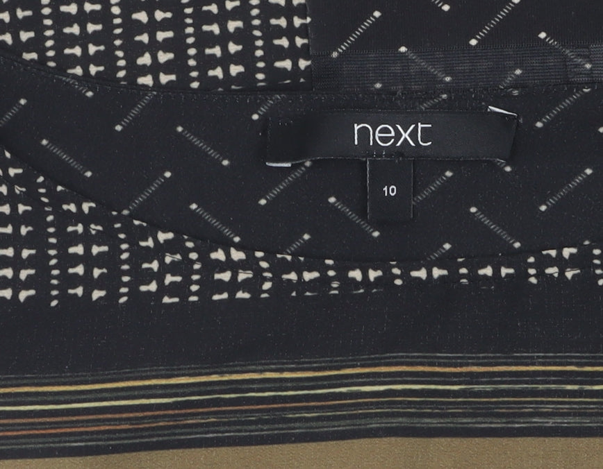 Next Women's Multicoloured Geometric Blouse Size 10