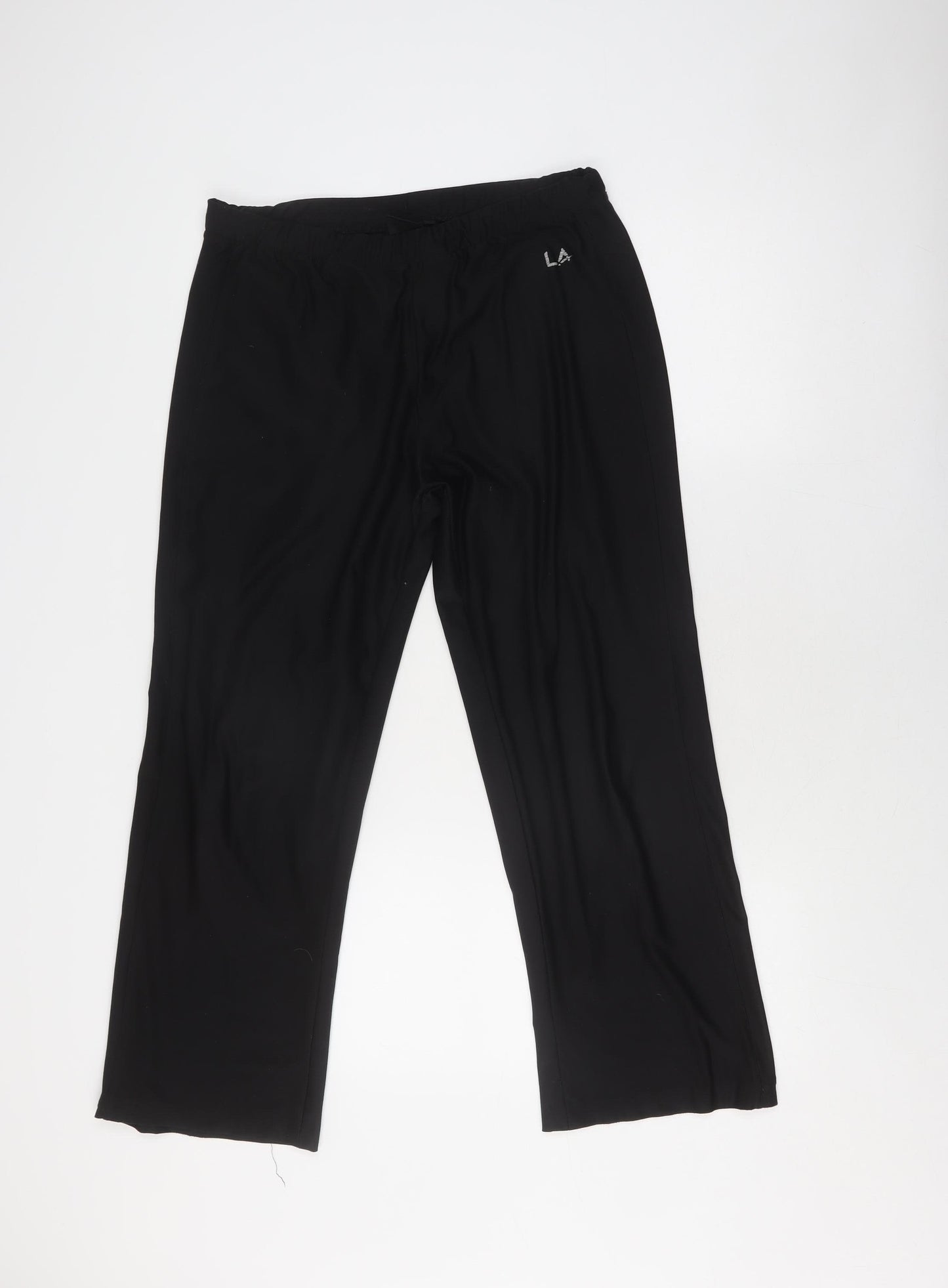 LA Gear Women's Black Straight Leg Activewear Trousers