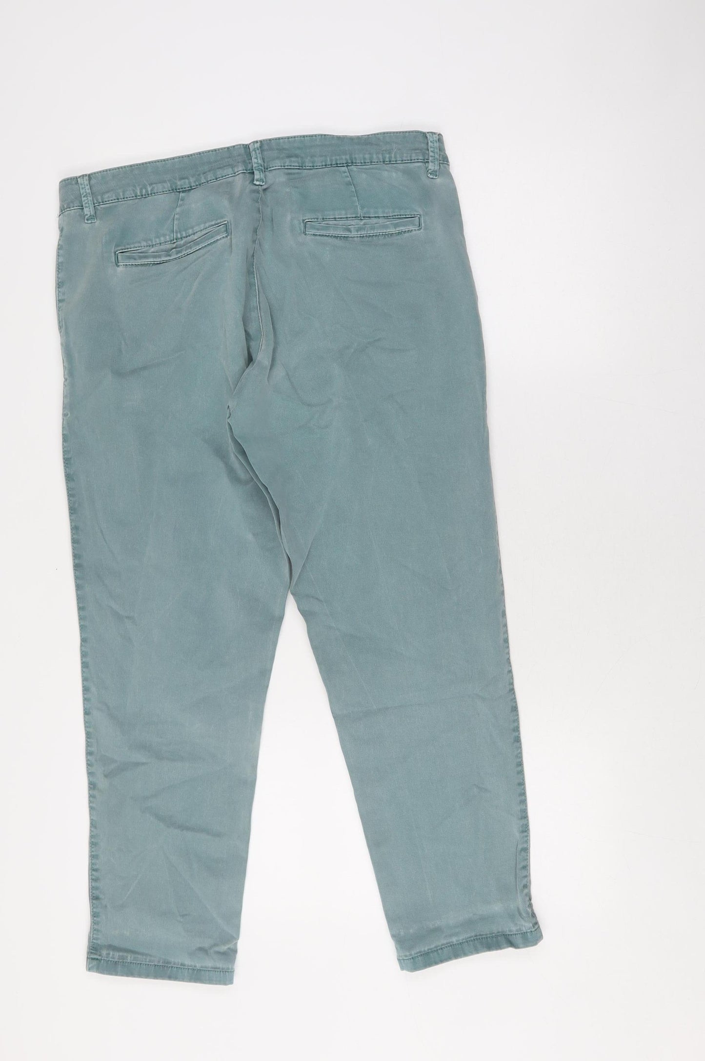 Mantaray Women's Blue Chino Trousers - Size 12, Regular Fit