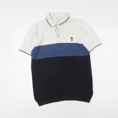 Next Men's Polo Small Colourblock Short Sleeve