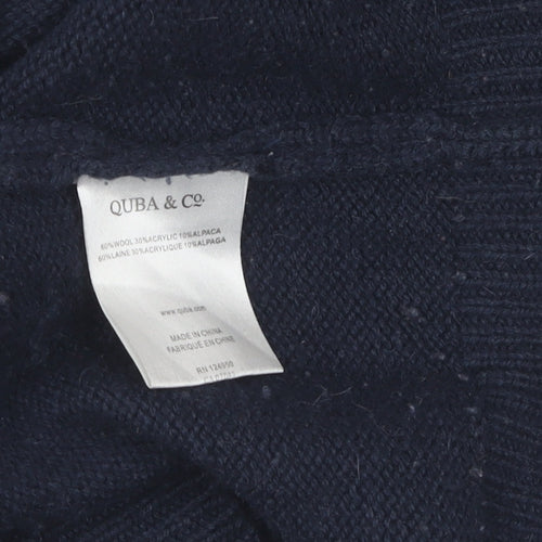 Quba & Co. Men's XL Blue Wool Pullover Jumper