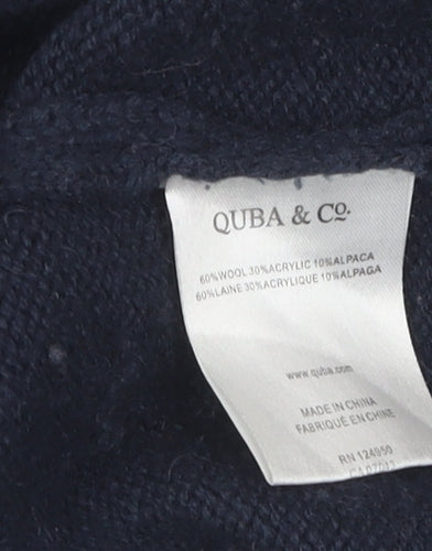 Quba & Co. Men's XL Blue Wool Pullover Jumper