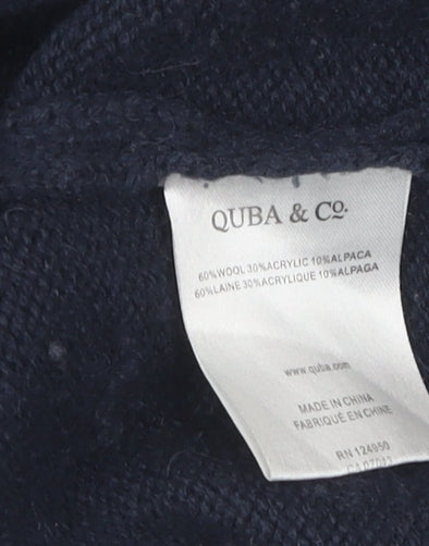 Quba & Co. Men's XL Blue Wool Pullover Jumper