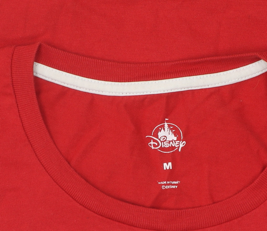 Disney Women's Red Minnie Mouse T-Shirt Size M