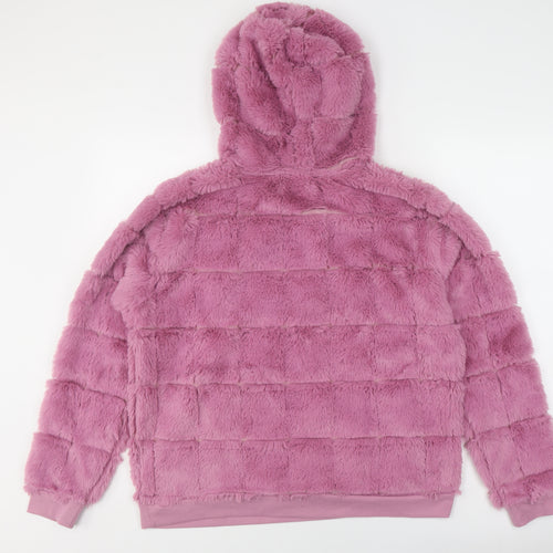 Be You Women's Pink Hooded Pullover Hoodie Size 12/14