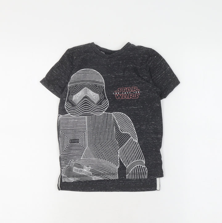 Star Wars Boys Black Graphic T-Shirt 5 Years