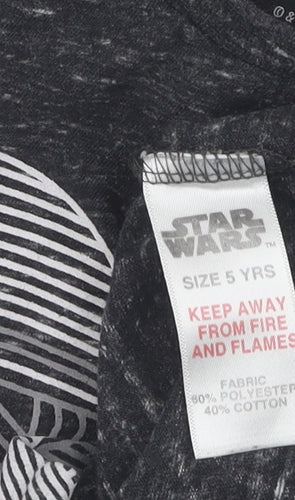 Star Wars Boys Black Graphic T-Shirt 5 Years