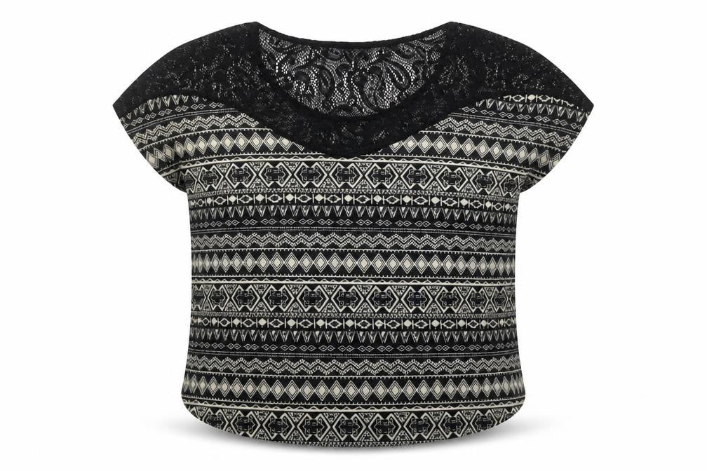 Front view of Winding River Women's Multicoloured Aztec Tunic Blouse M