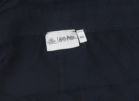 Harry Potter Men's Black 2XL Hogwarts Lounge Pants