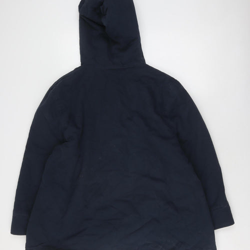 Seasalt Women's Blue Hooded Coat Size 16 - Casual Warm Winter