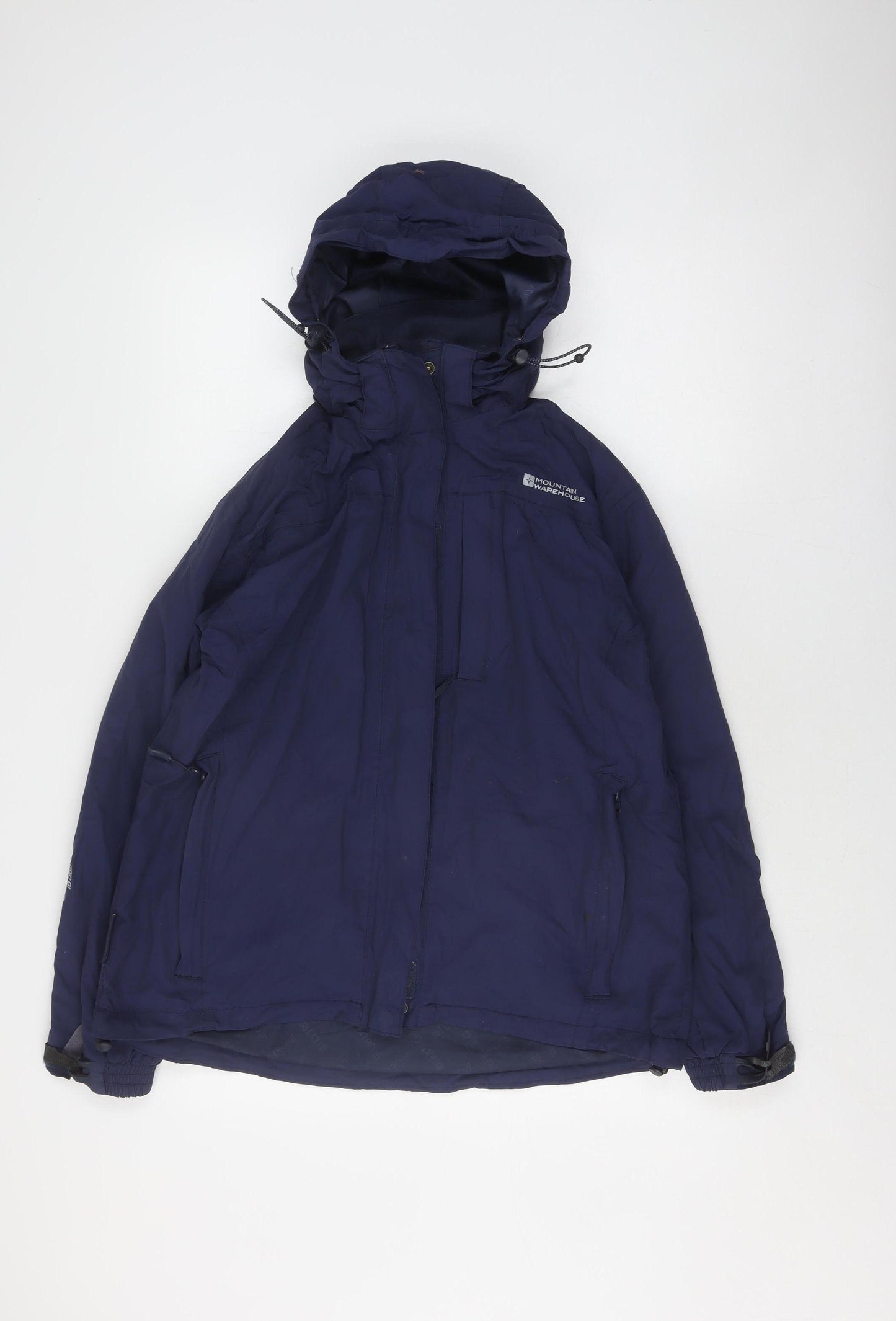 Mountain Warehouse Women's Blue Jacket UK 14 Waterproof Hooded