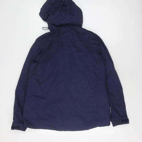 Mountain Warehouse Women's Blue Jacket UK 14 Waterproof Hooded
