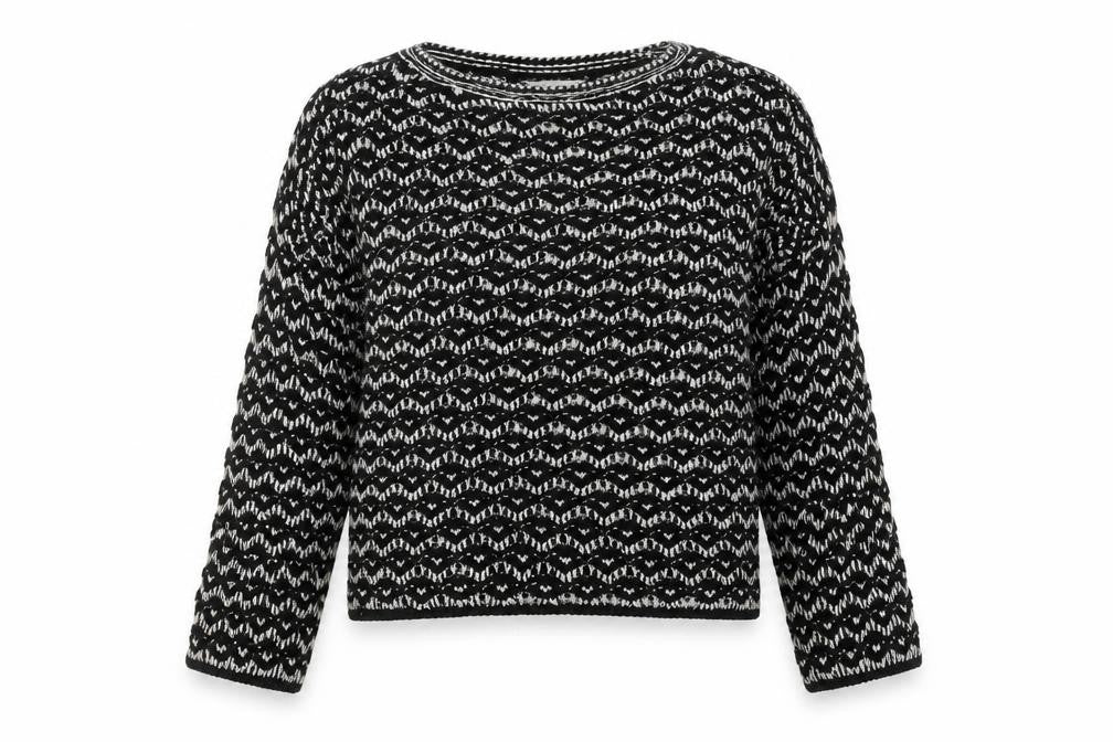 Front view of Mango Women's Black XS jumper