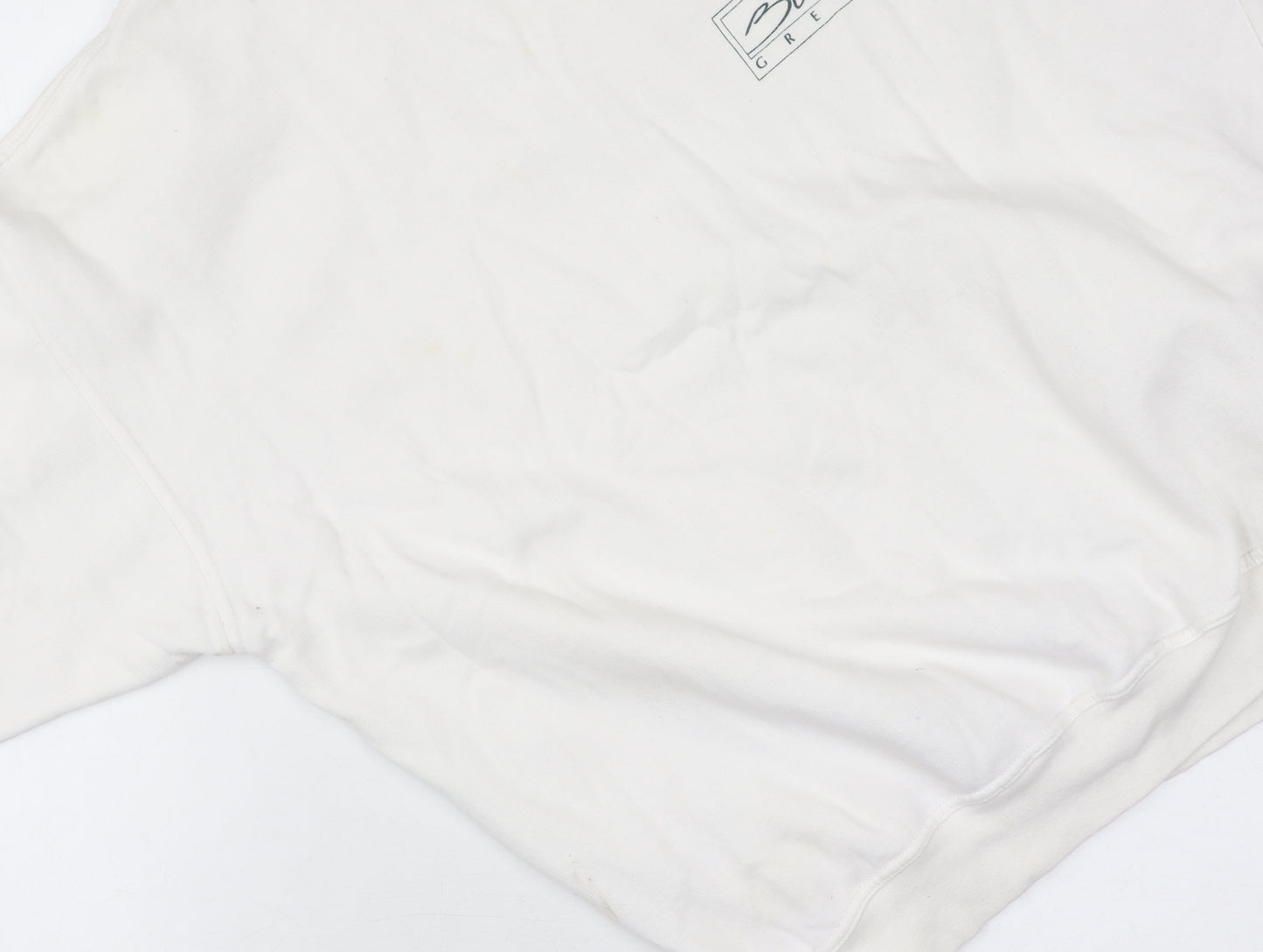 Super Flag Unisex White Pullover Sweatshirt XL