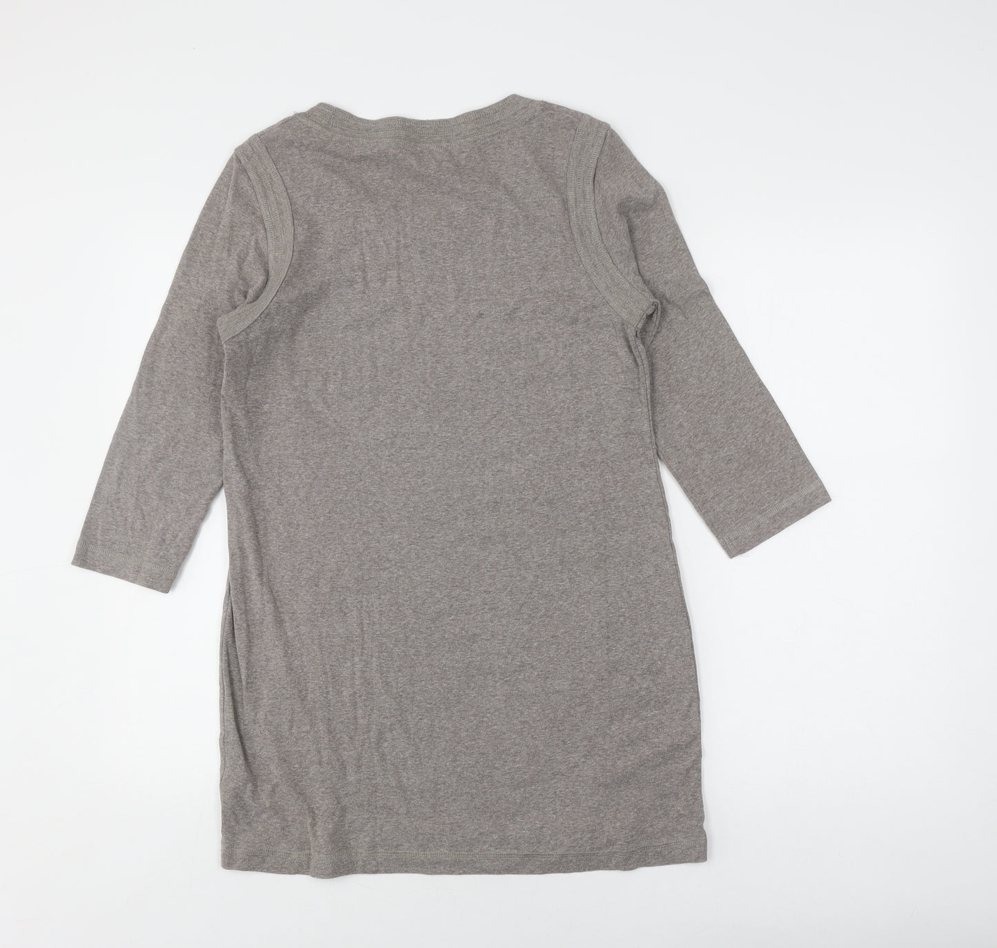 Marks and Spencer Women's Grey 3/4 Sleeve Top, Size 12