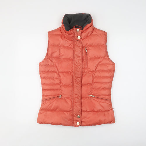 CGM Equestrian Fed Women's Orange Puffer Waistcoat