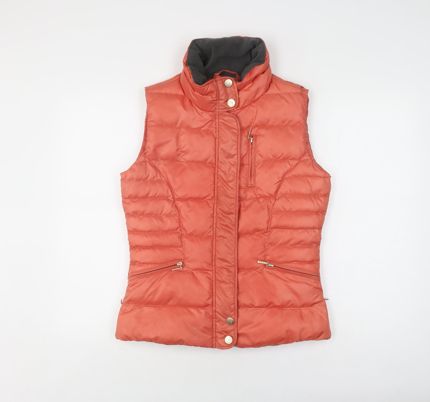 CGM Equestrian Fed Women's Orange Puffer Waistcoat