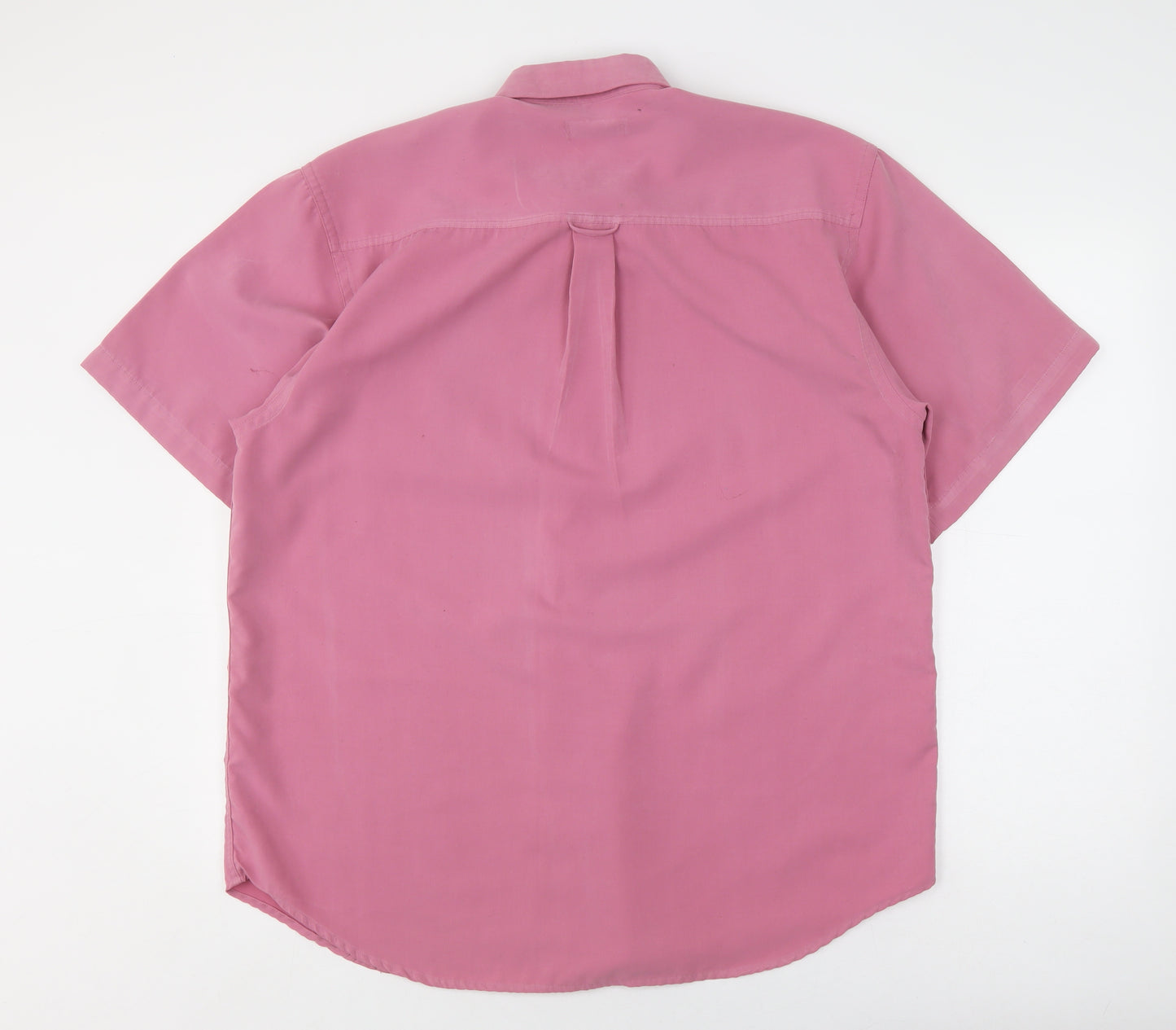 Ben Sherman Men's Pink Short Sleeve Button-Up Shirt