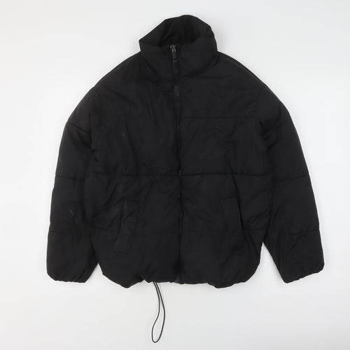 New Look Women's Black Puffer Jacket Size 4, Winter Essential