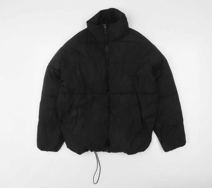 New Look Women's Black Puffer Jacket Size 4, Winter Essential