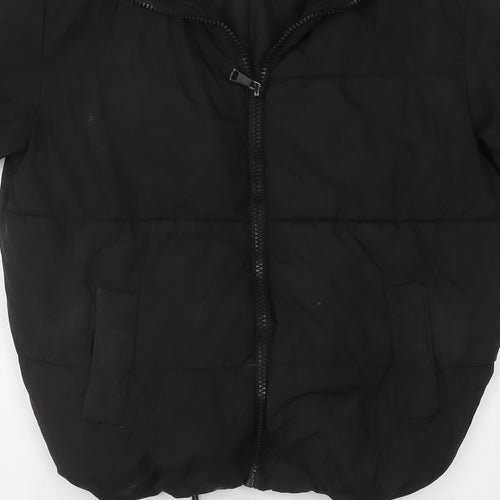 New Look Women's Black Puffer Jacket Size 4, Winter Essential