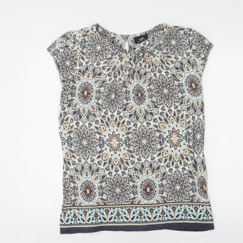 Wallis Women's Multicoloured Floral Blouse UK 16