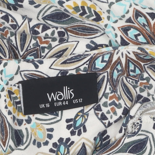 Wallis Women's Multicoloured Floral Blouse UK 16