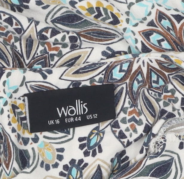 Wallis Women's Multicoloured Floral Blouse UK 16