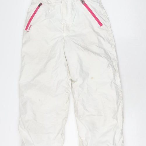 Decathlon Girls White Snow Pants 14 Years