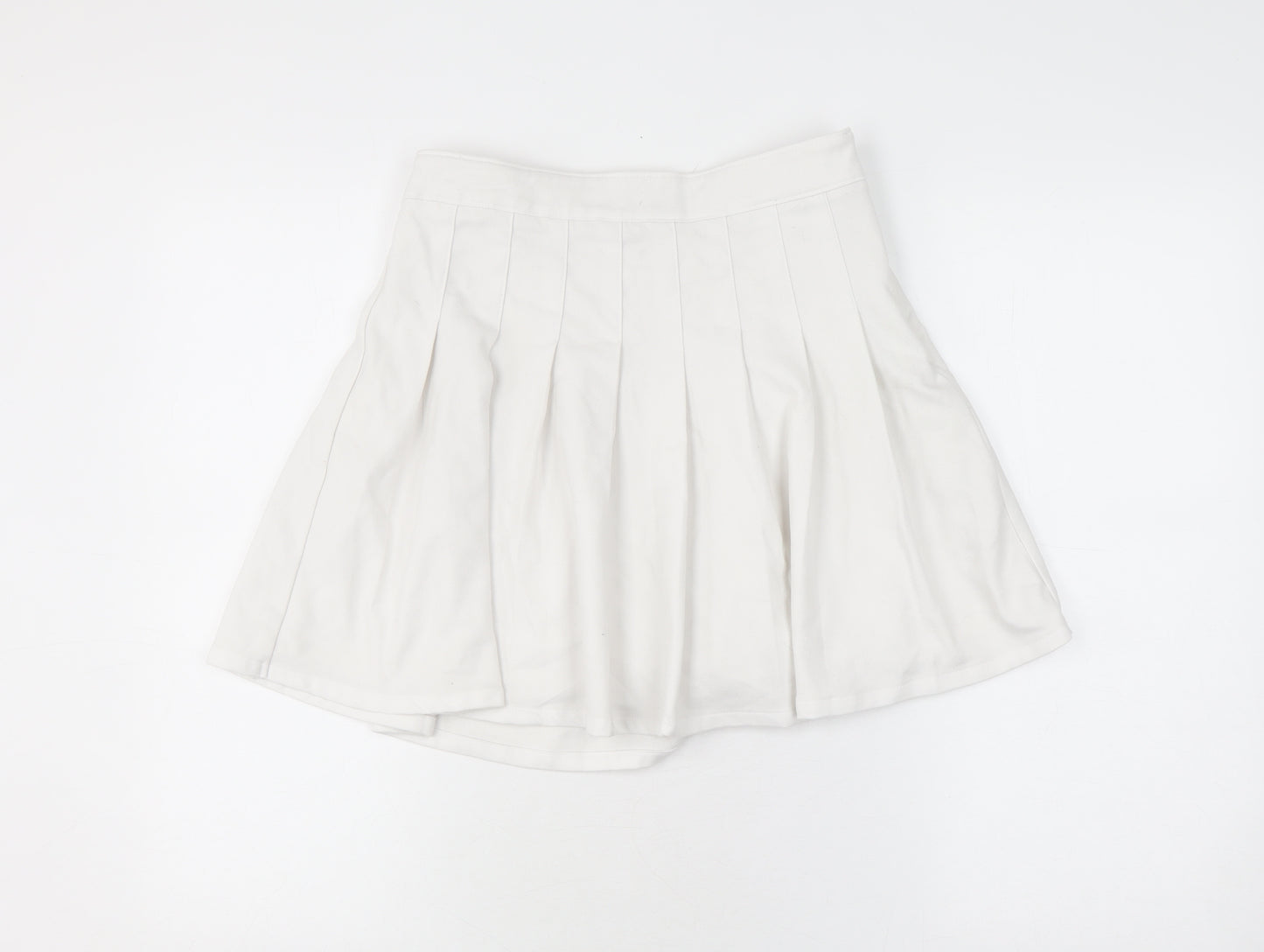 Hollister Women's White Pleated Skirt M