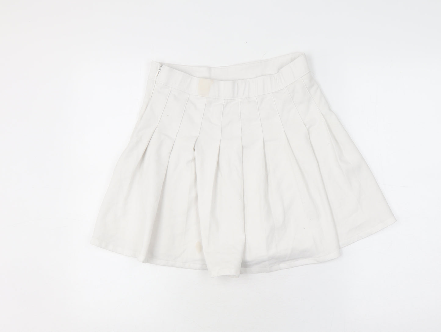 Hollister Women's White Pleated Skirt M