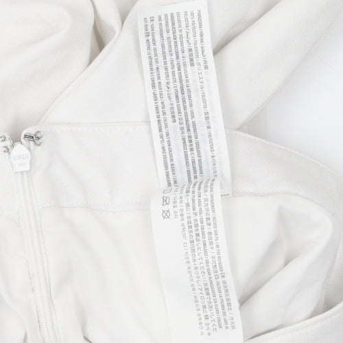 Hollister Women's White Pleated Skirt M