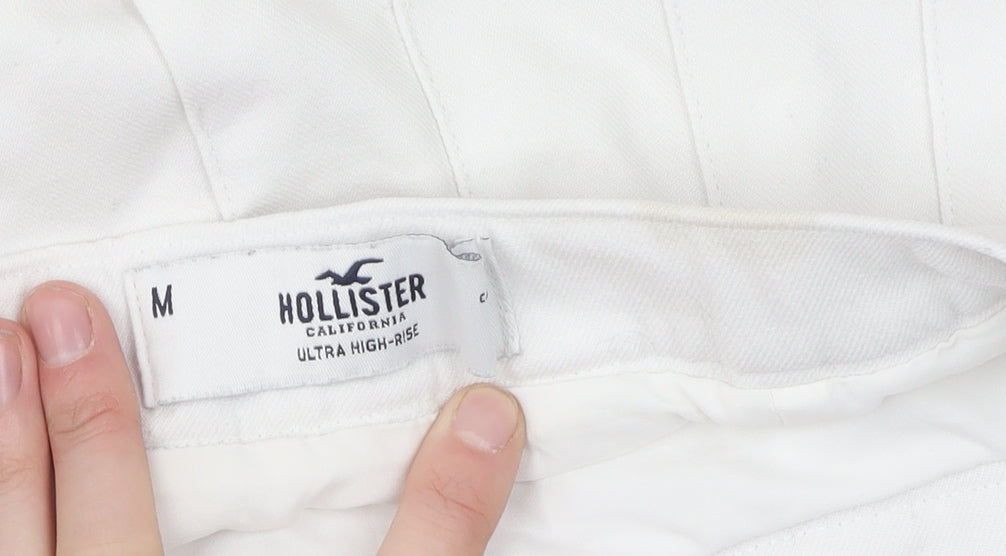 Hollister Women's White Pleated Skirt M