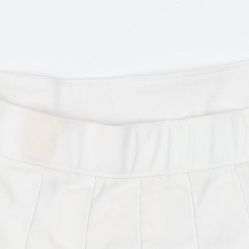 Hollister Women's White Pleated Skirt M