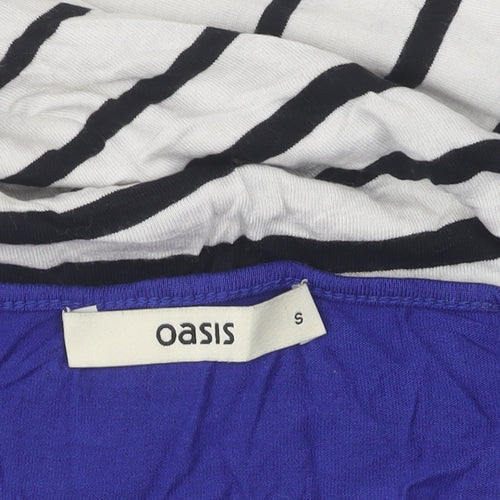 Oasis Women's Striped 3/4 Sleeve Top - Small