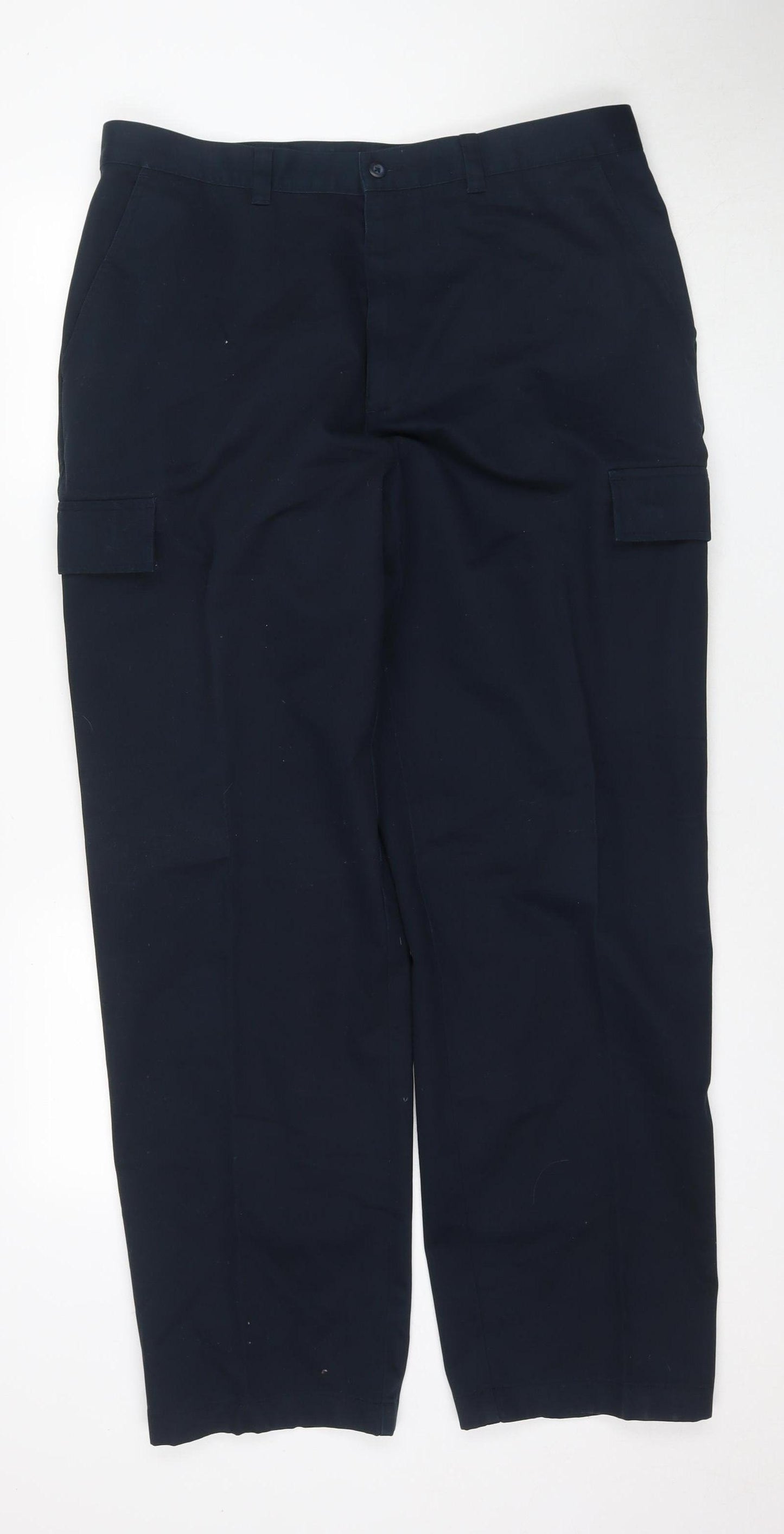 Debenhams Men's Blue Cargo Trousers Size 38R