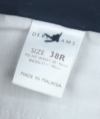 Debenhams Men's Blue Cargo Trousers Size 38R