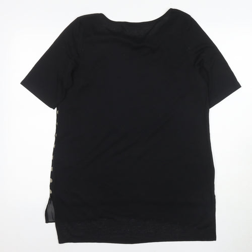 Next Women's Black Polka Dot T-Shirt Size 14