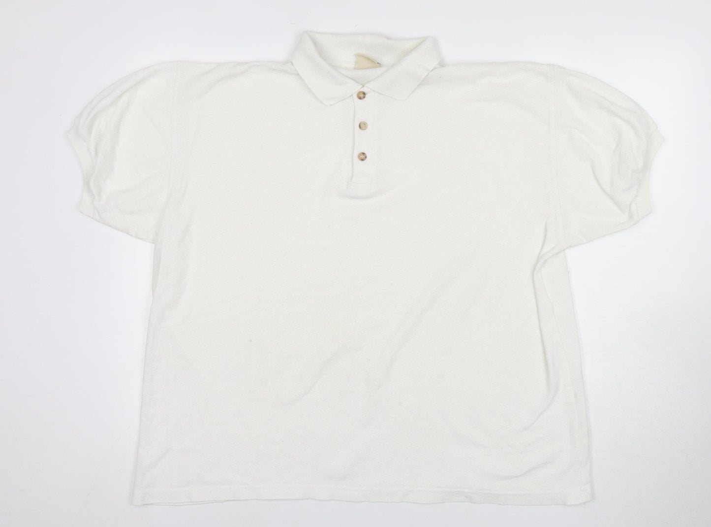 Casual Club Men's White XL Polo Shirt