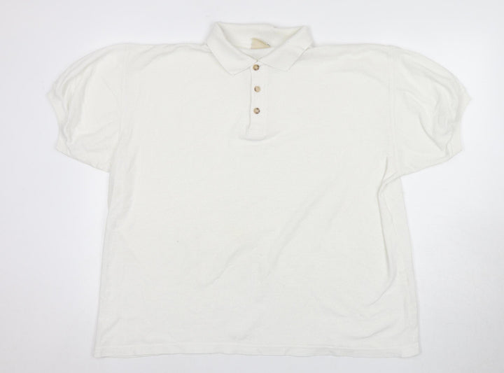Casual Club Men's White XL Polo Shirt